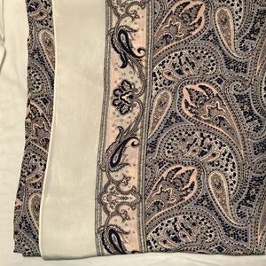 Club Monaco 100%  Silk Scarf Paisley Large